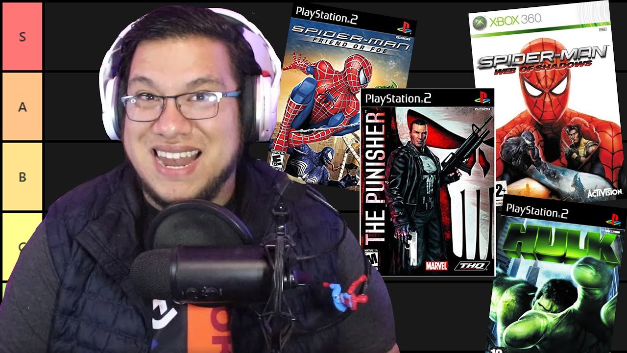 Spideremilio Hace Tier List de Juegos de Marvel 2002 - 2023