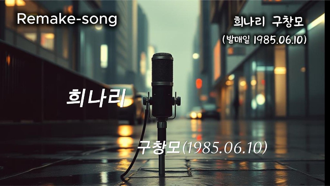 희나리 구창모(발매일 1985.06.10) 우리나라 가요사에 꼽히는 명곡이죠. 추억을 떠올리시며 감상해 주시면 좋겠네요~ #커버 #리메이크 #명곡