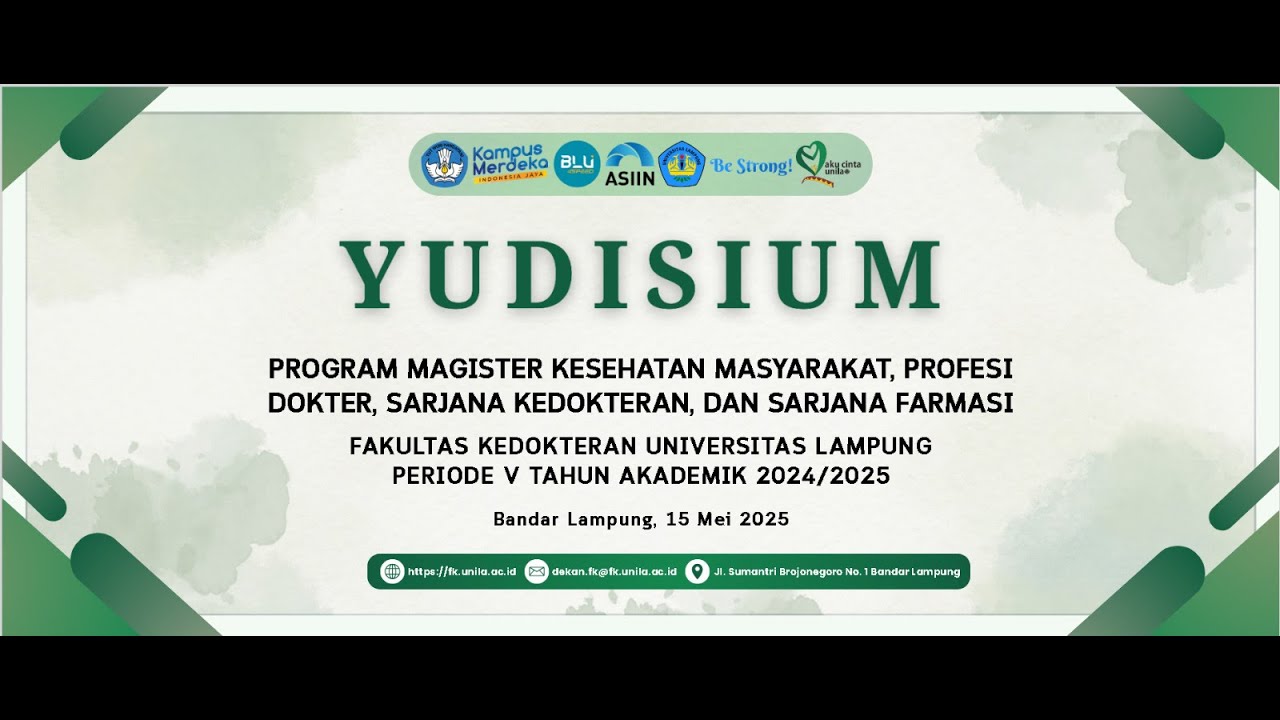 Yudisium FK Unila Periode V Tahun Akademik 2024/2025