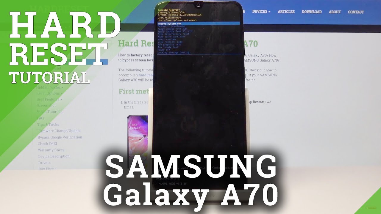 Как сделать полный сброс настроек Samsung Galaxy A70 — обойти блокировку экрана / удалить пароль
