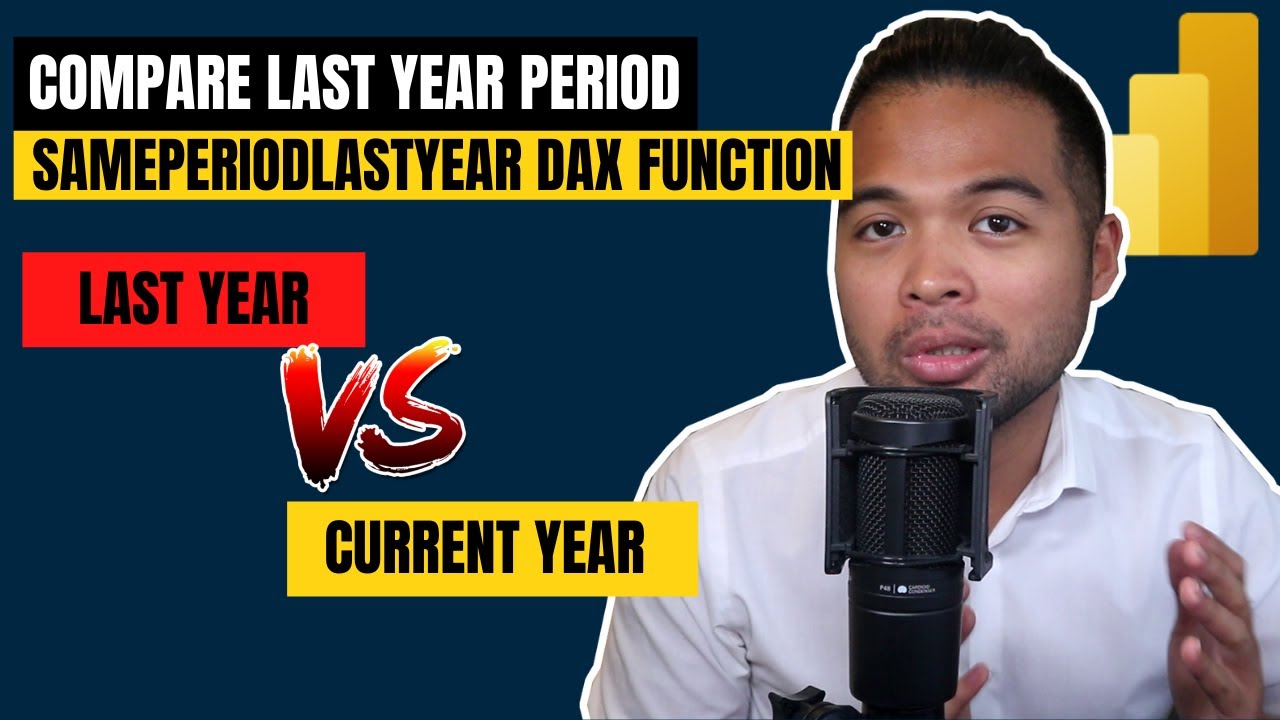 Легко сравнивайте периоды с помощью функции SAMEPERIODLASTYEAR DAX // Основы DAX