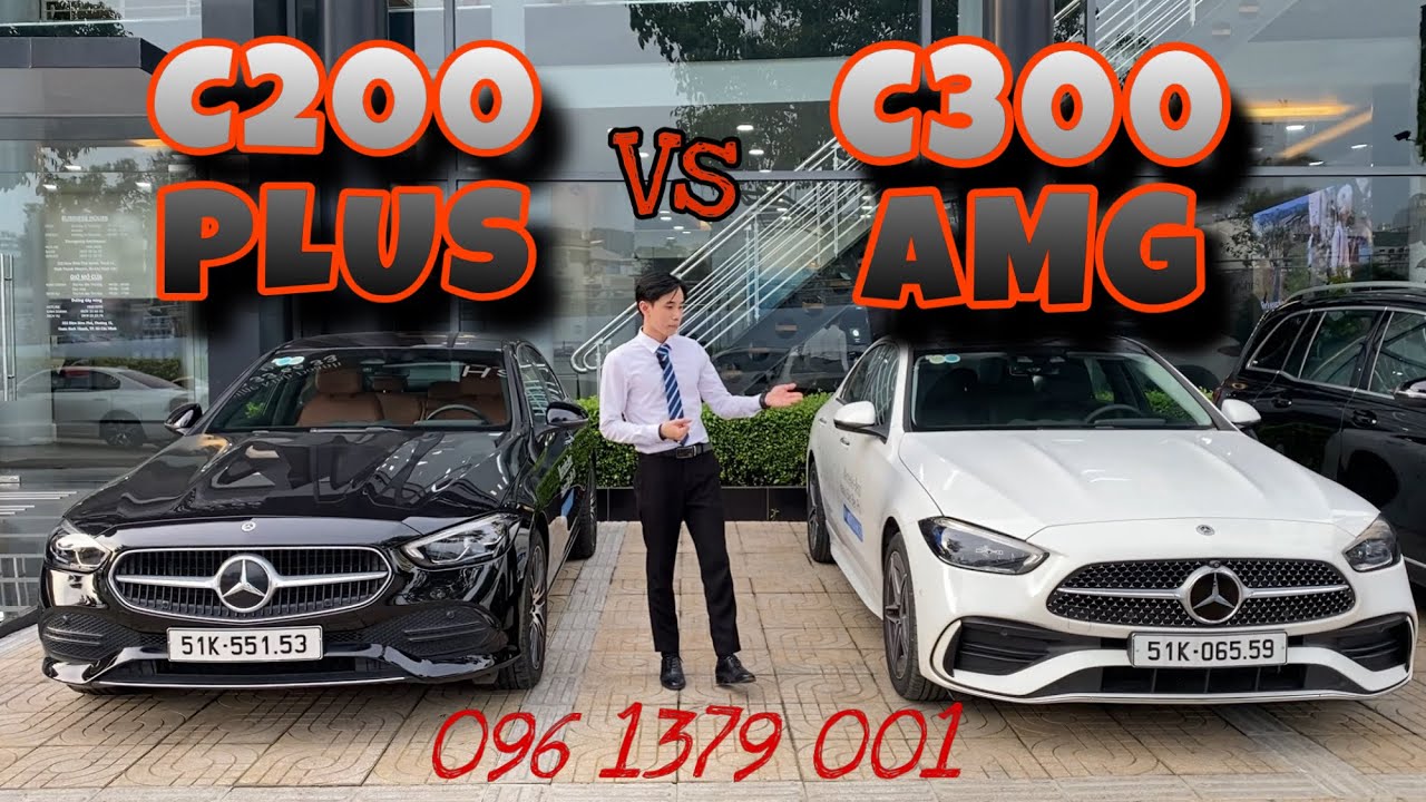 So sánh Mercedes C300 AMG và C200 PLUS Avantgarde 2024 | Vũ Cường Mercedes