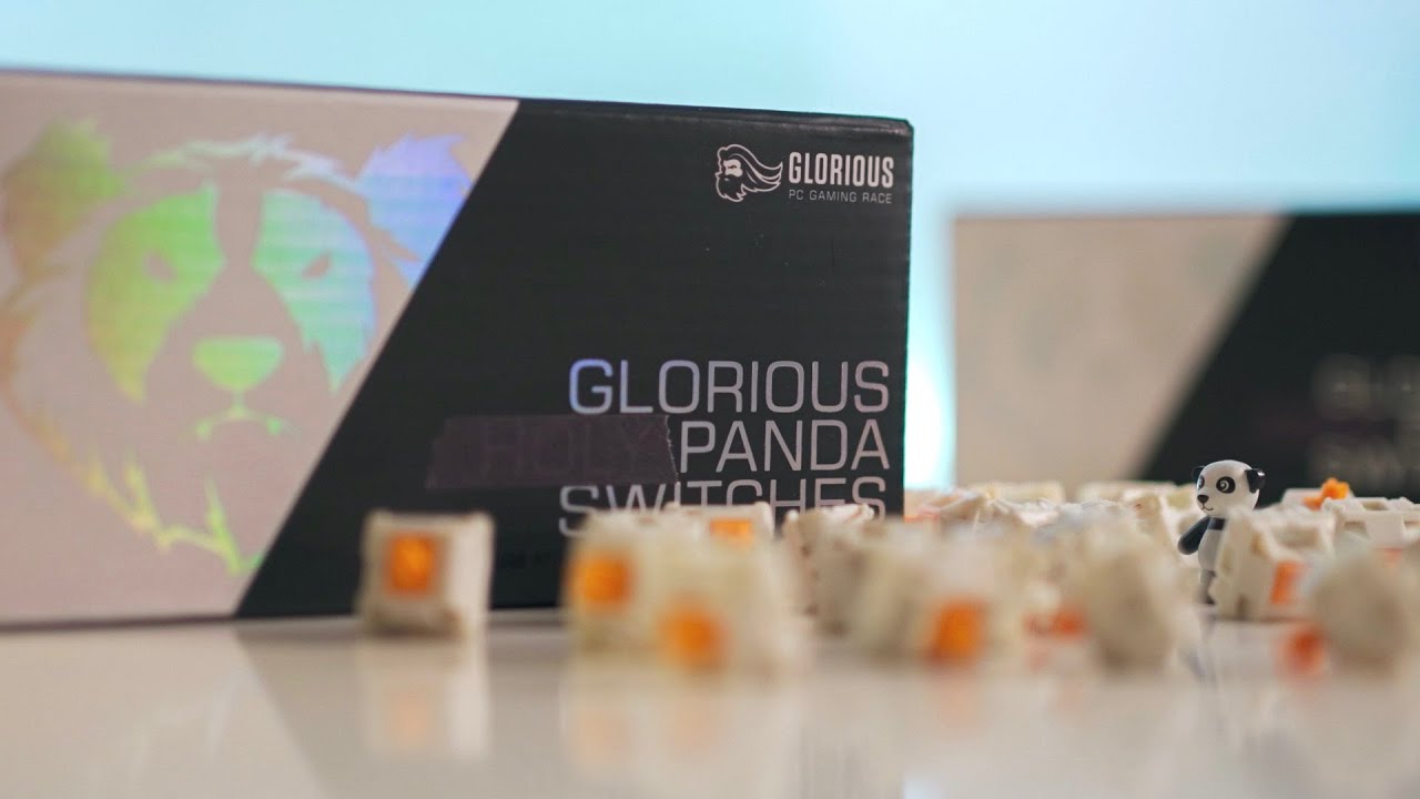 Glorious Panda Switches Unboxing, Simple Comparison, Typing Sounds