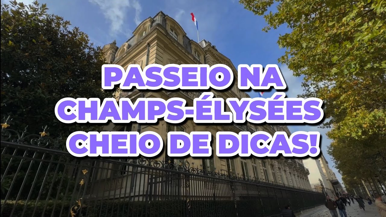 PASSEIO CHEIO DE DICAS PELA CHAMPS-&Eacute;LYS&Eacute;ES! #paris #dicasdeparis #andredegrossi 