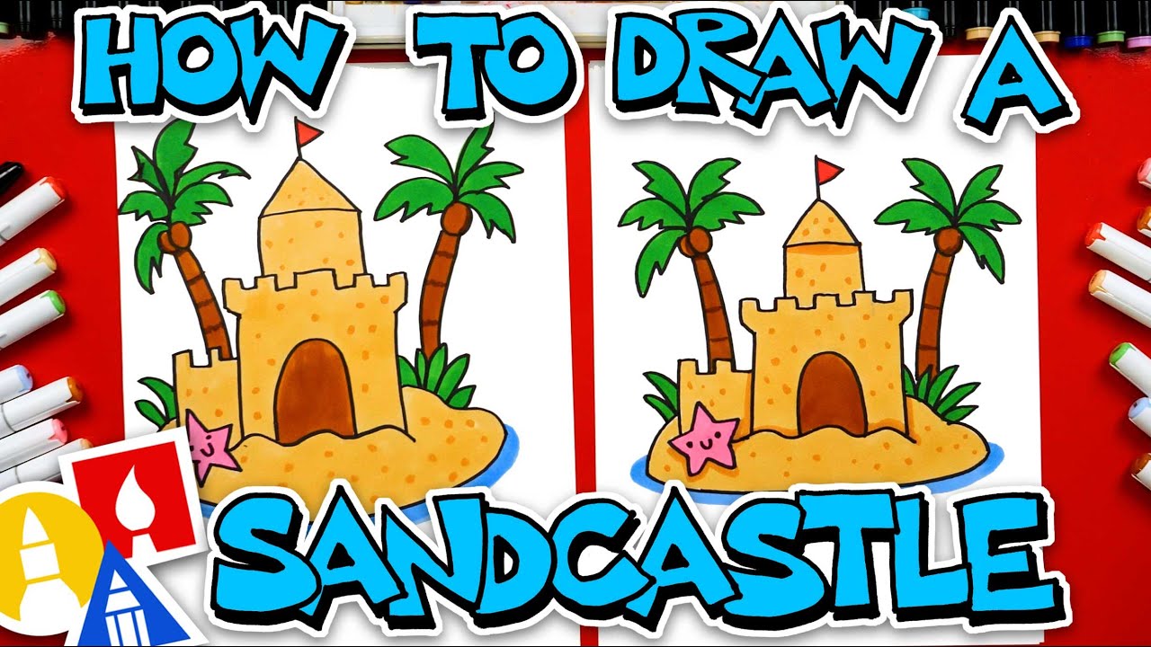 How To Draw A Sandcastle