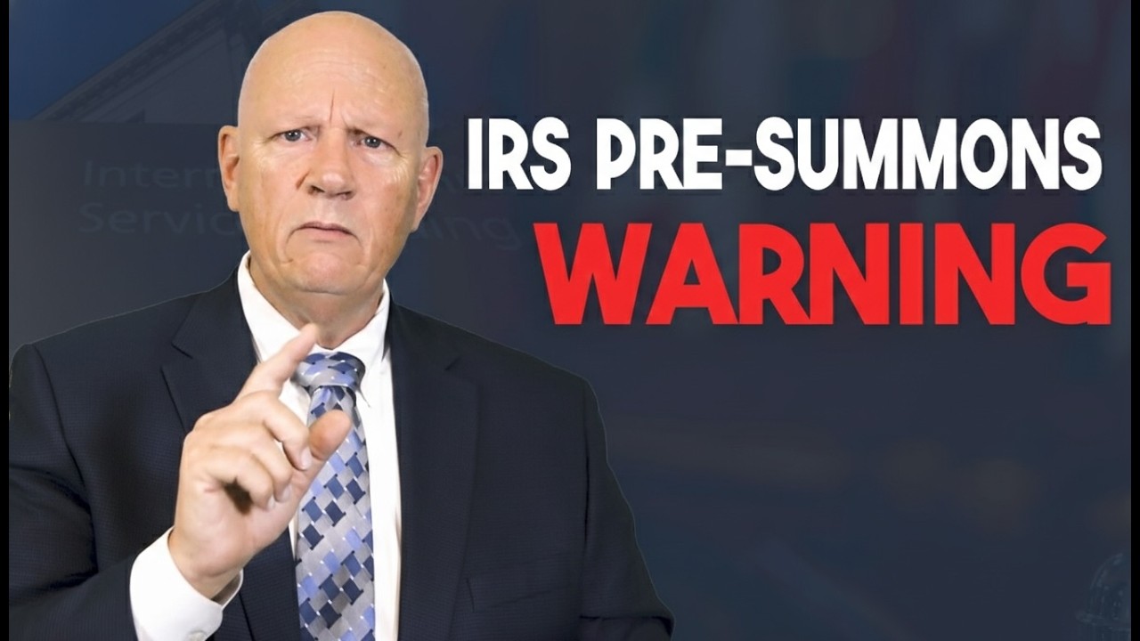 IRS Pre-Summons Letters and Summons Risk in an Audit — What It Means and How to Respond