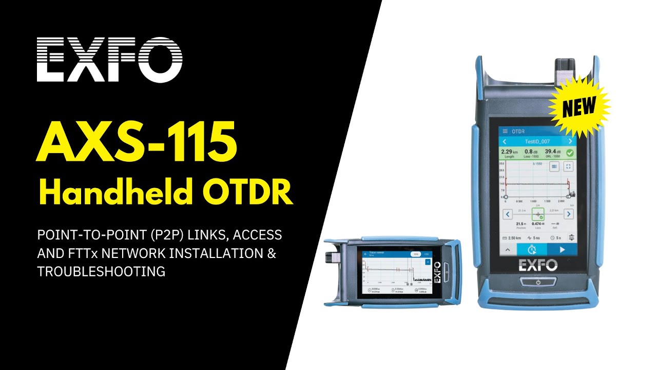 AXS 115 Handheld OTDR | Unboxing | Accessories | Live Testing | INVAS Technologies | EXFO Mini OTDR