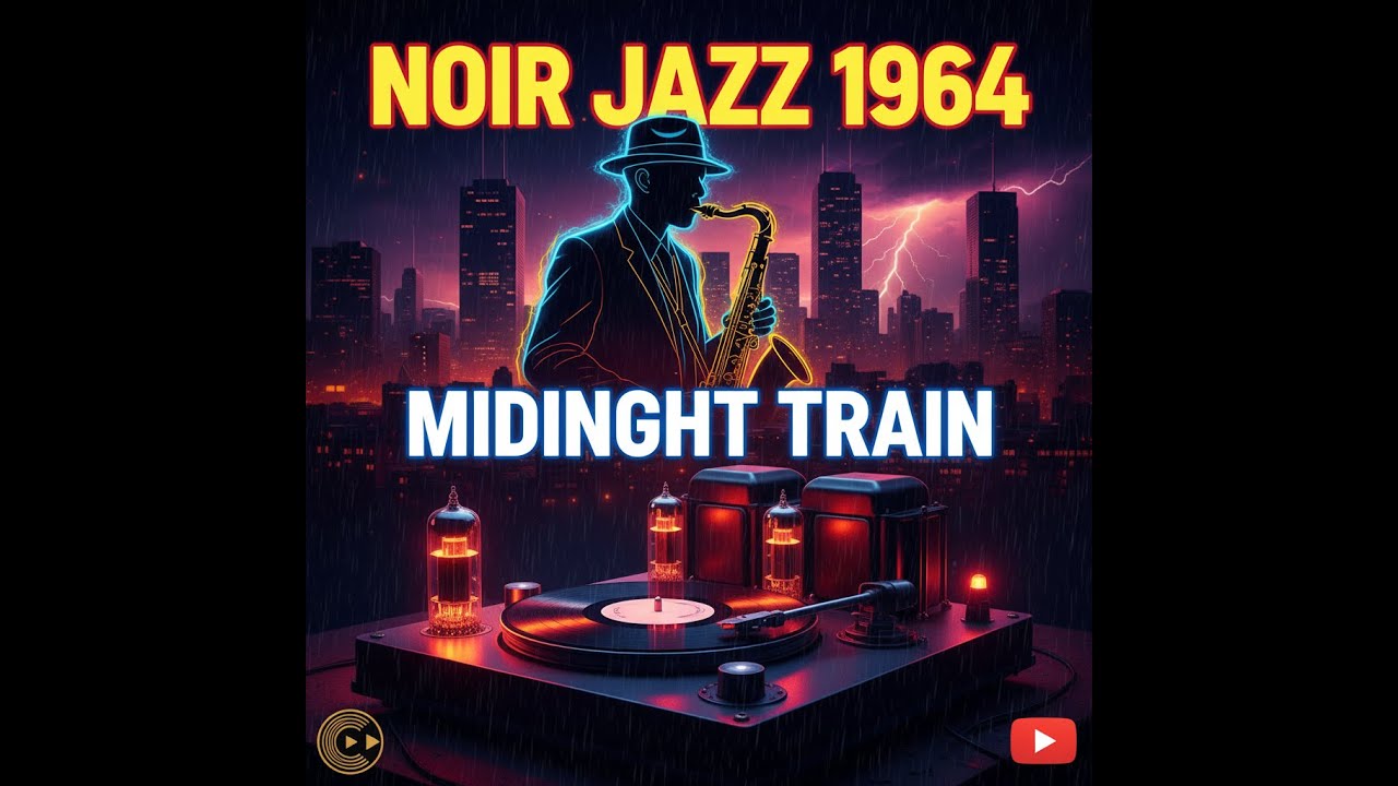 Noir Jazz 1964: Rainy Chicago | "The Midnight Train" | Late Night Vinyl Vibes 🎷