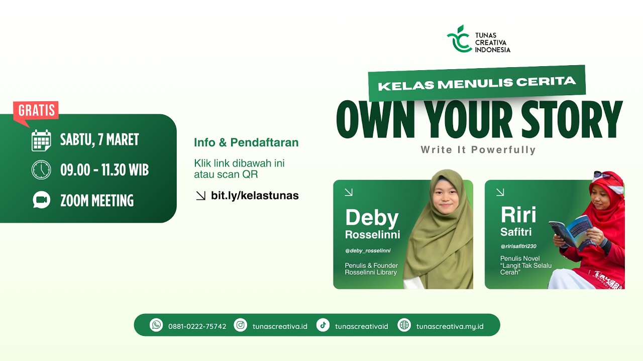 Kelas Menulis Cerita : Own Your Story
