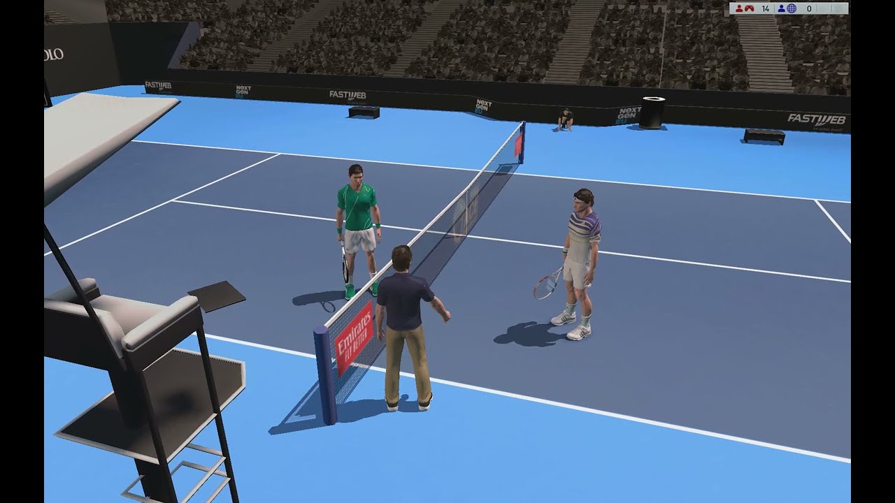 Full Ace Tennis Simulator: Thiem VS Djokovic (Next Gen ATP Finals)