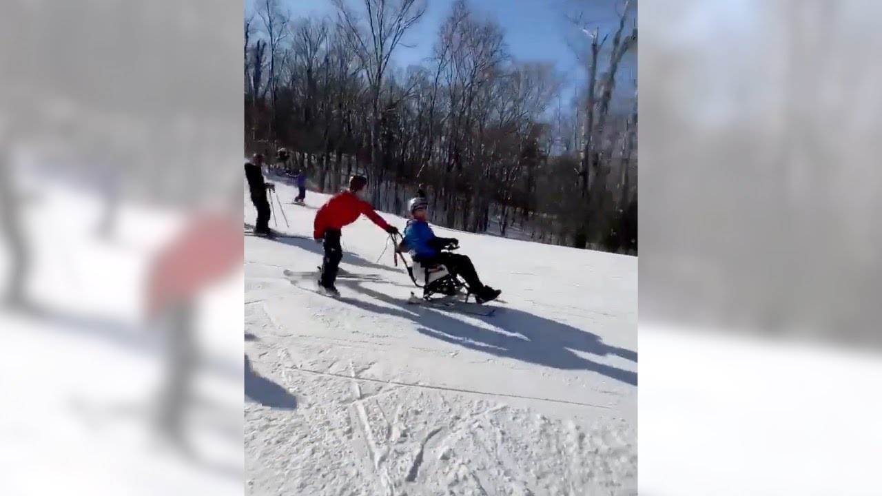 How I Ski with a Joystick - Joseph Sharron, C3/4 Incomplete Quadriplegic from New Hampshire, USA