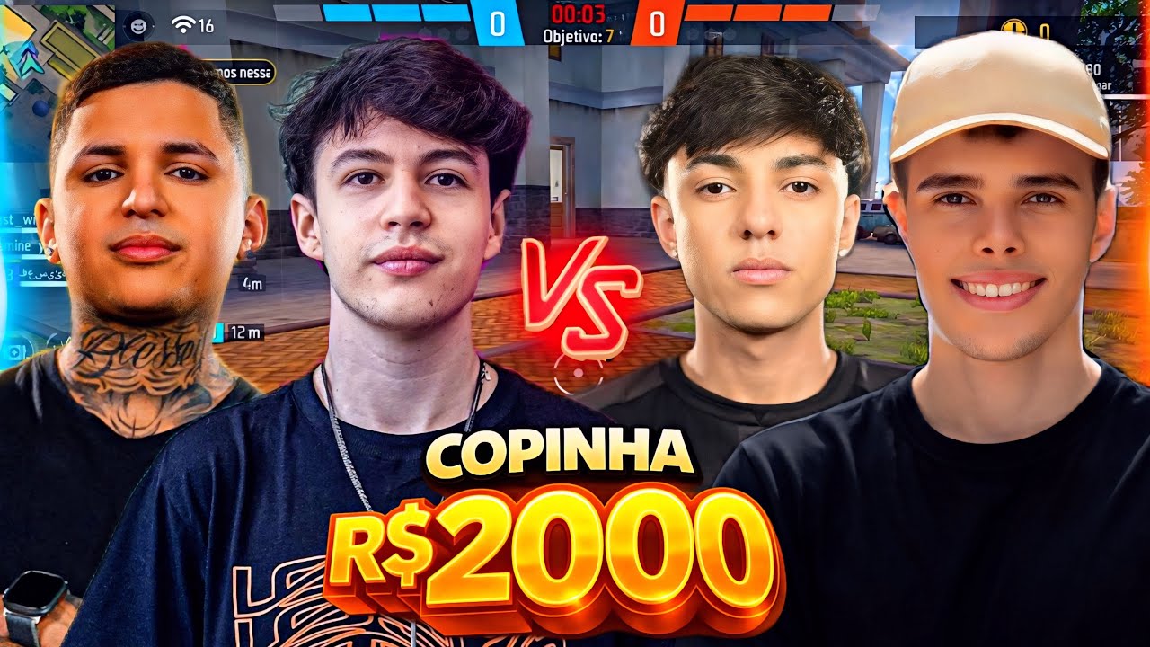 4x4 COPINHA VALENDO 2 MIL! 🔥 TWO9 & ELTIN vs MARECHAL & MANOMAX (Visão dos 4 Players)
