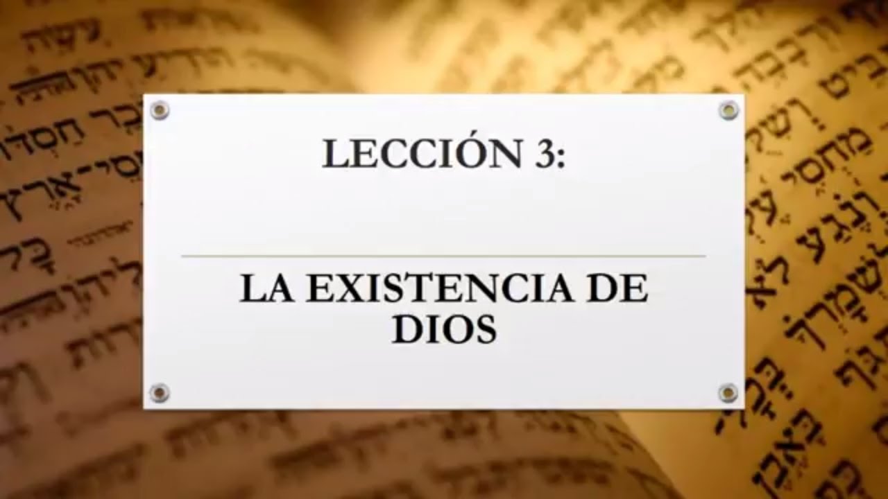 Dios existe Pruebas - Curso de Teología Sistemática clase 3 -Canal Cristiano