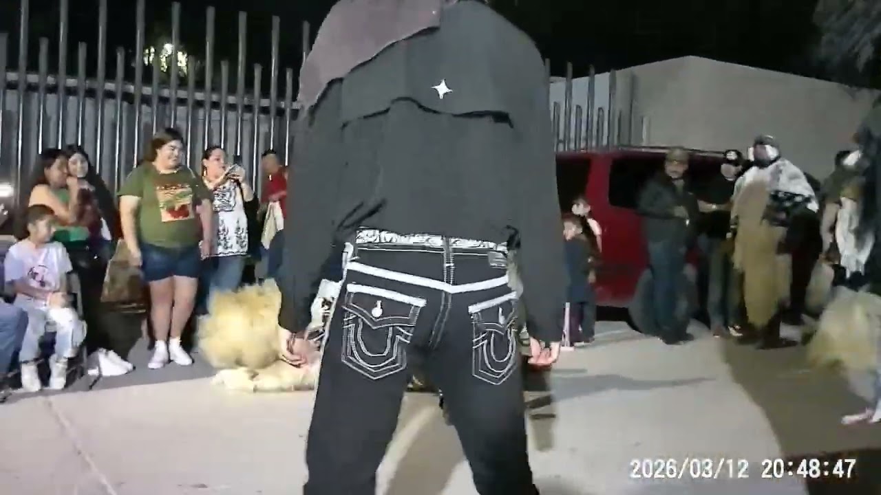 Tastuanes bailando en su último día de novenario de la Sra. María Leticia Ramos Delgado 12/03 /2026 