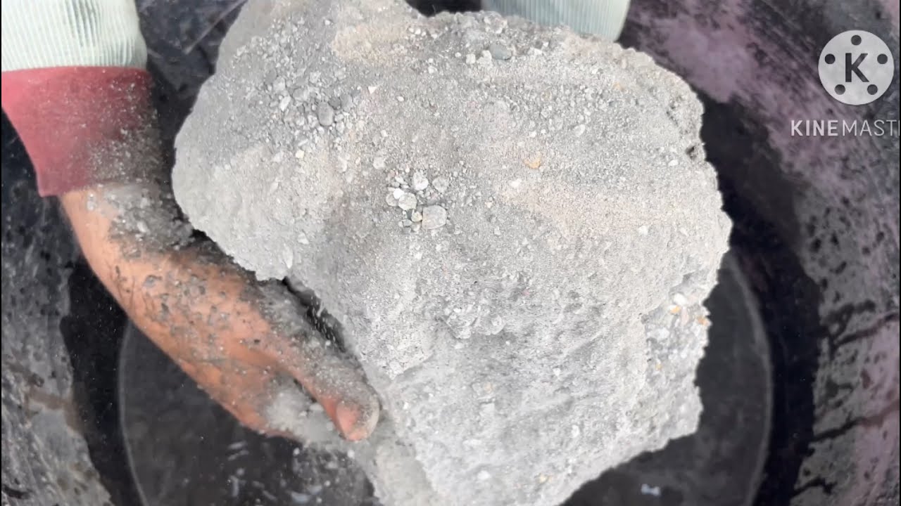 ASMR|| sand ashes stones crumbling in water #satisfying