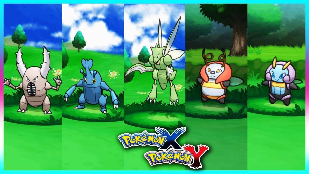 Pokemon X & Y -  Pinsir,Heracross,Scyther,Volbeat & Illumise Locations