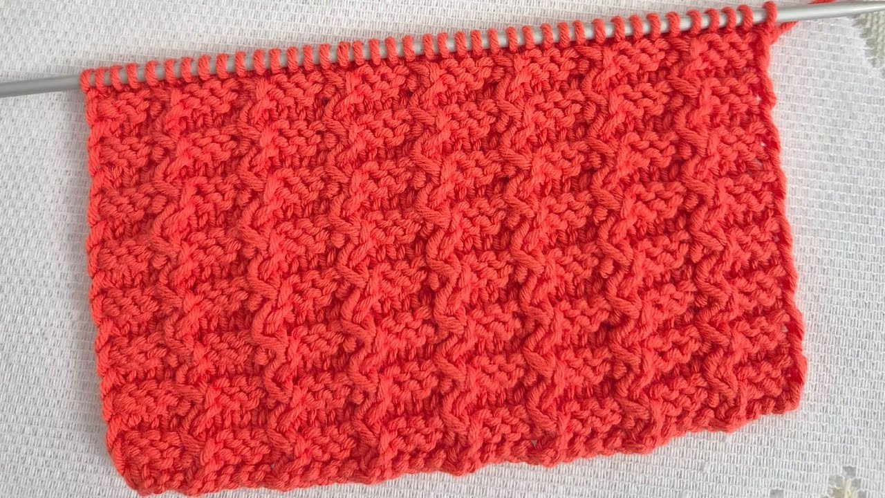 @ قناة تعليم التريكو والكروشيه#تريكو#knitting#غرزة ضفيرةزيكزاك/بلوفر/جاكيت/سكارف/قبعة/لجميع الاعمار 