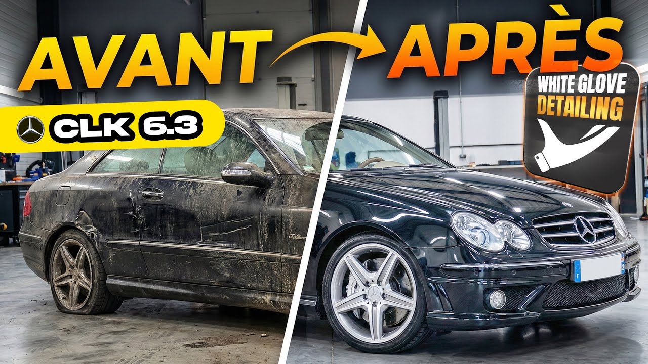 Detailing complet Mercedes CLK 63 AMG | Lavage & réparation cuir
