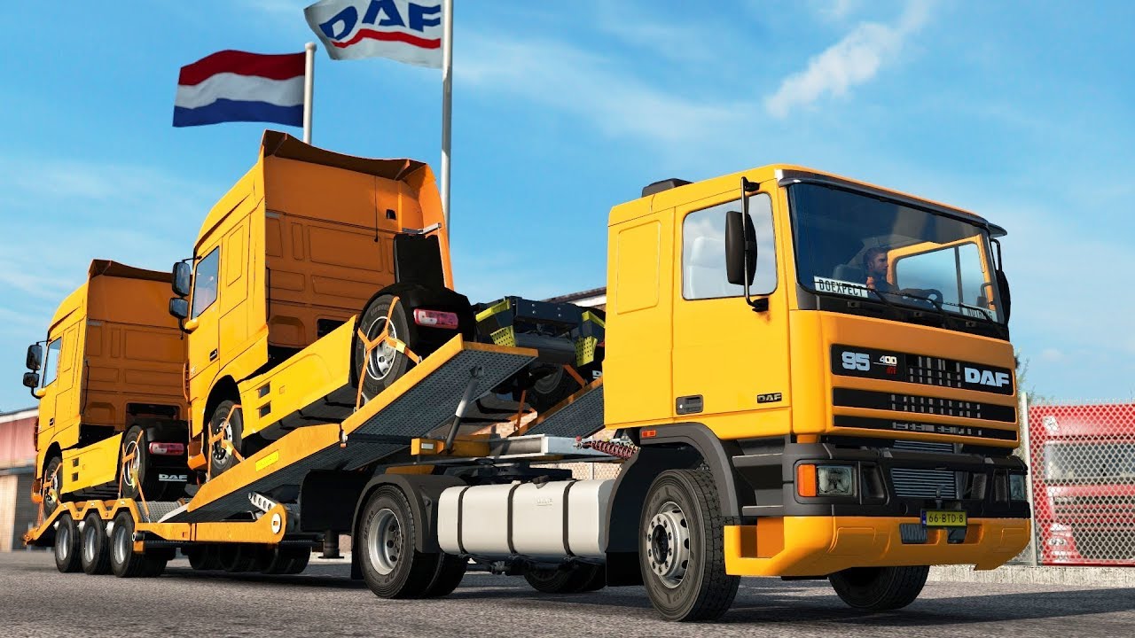 ETS2 1.34 ProMods 2.33 DAF 95ATI  Eindhoven - Aarhus