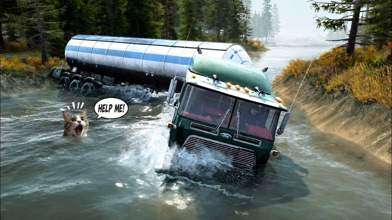 No...., my truck failed to cross and was carried away by the river