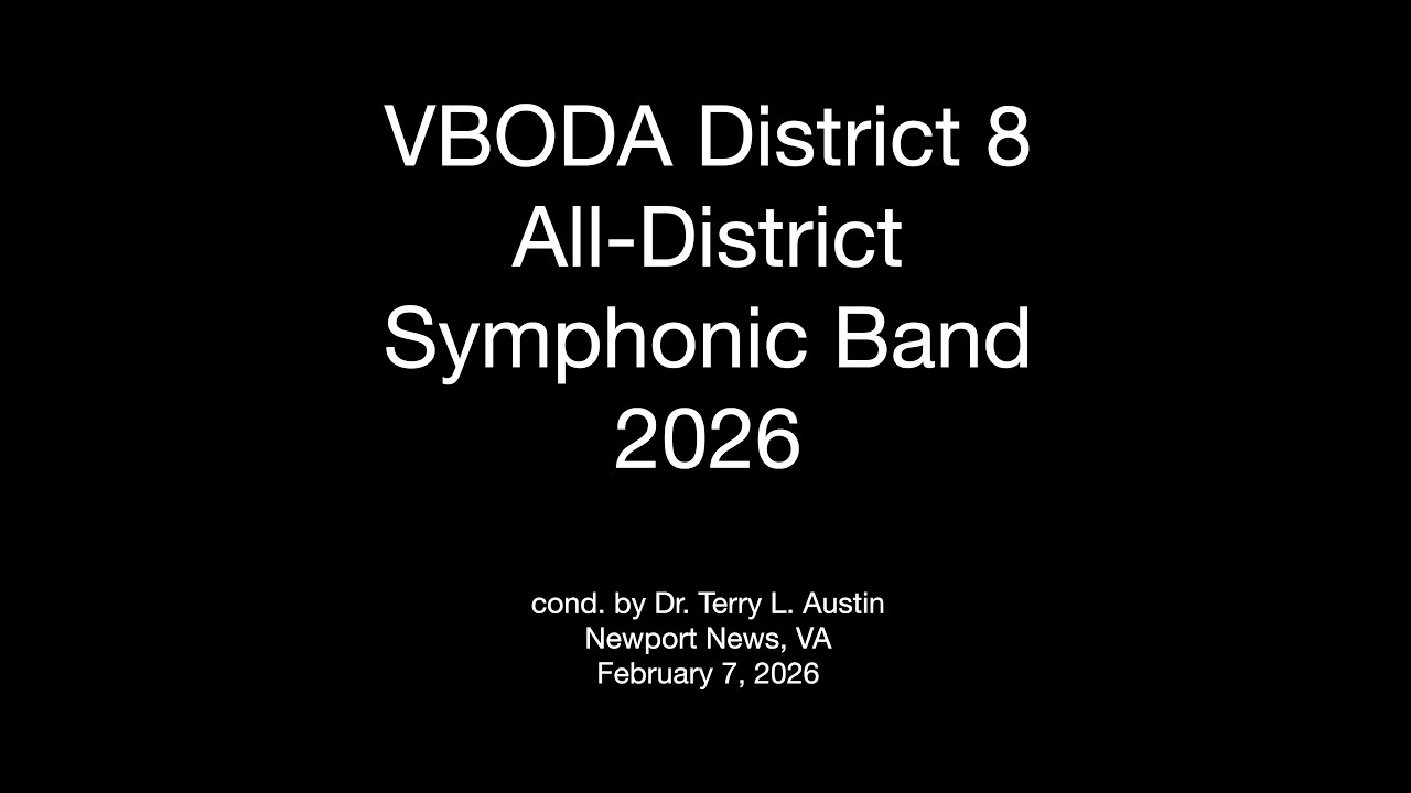 VBODA District 8 All-District Symphonic Band 2026