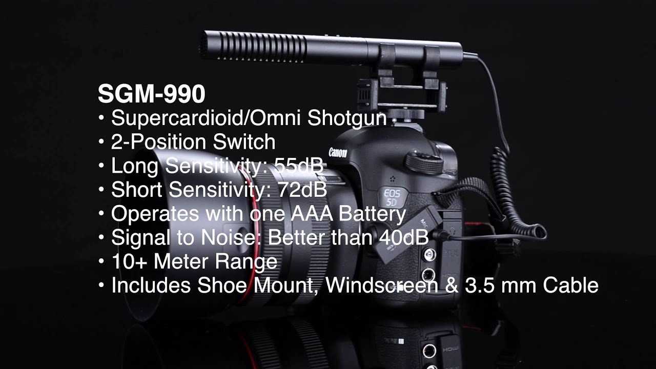 Azden DSLR Microphones: The SGM-990