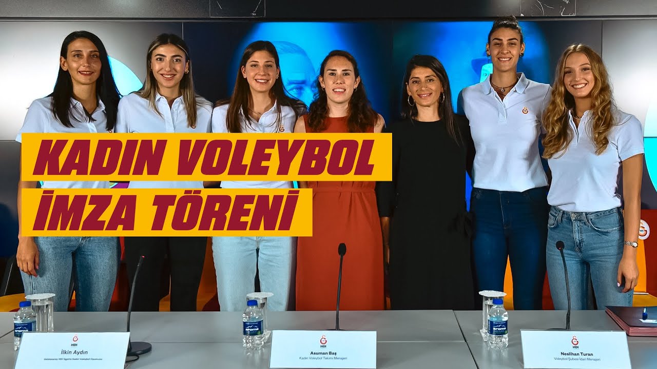 🔴 Galatasaray HDI Sigorta Kadın Voleybol takımımızın yeni transferlerinin imza töreni
