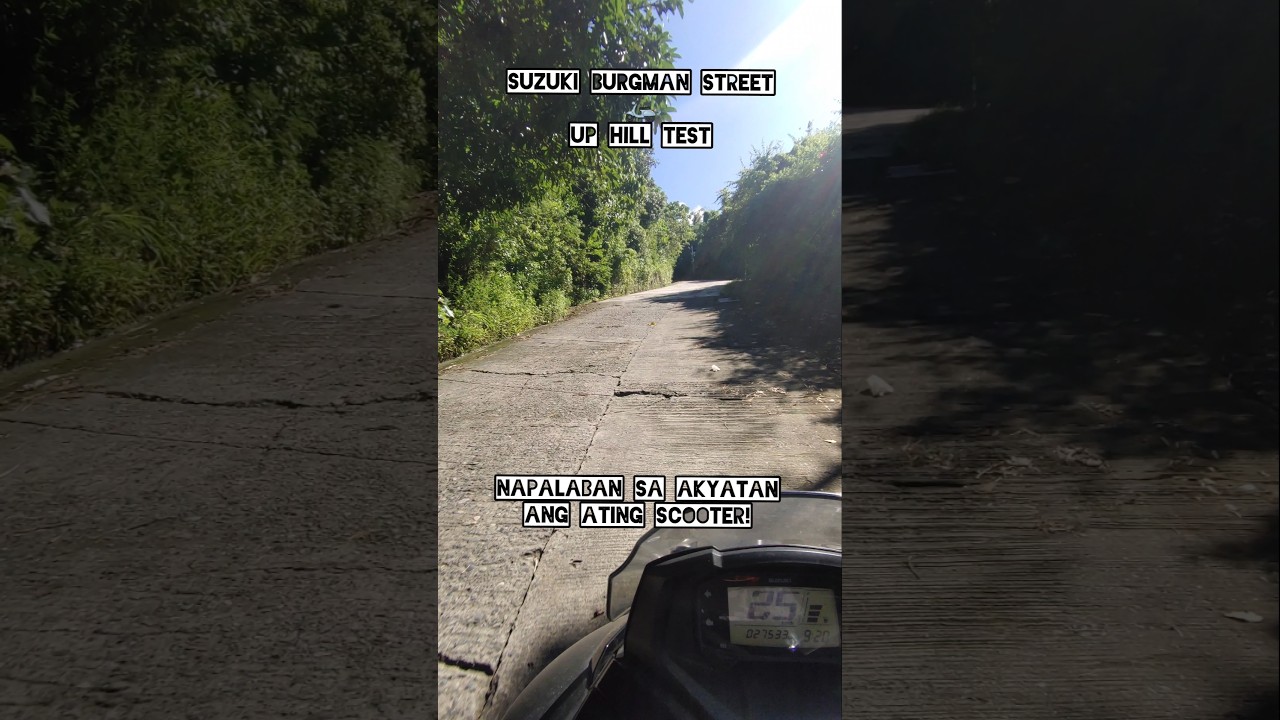Suzuki Burgman Street 125 Uphill Test #suzukiburgmanstreet125 #burgmanstreet125
