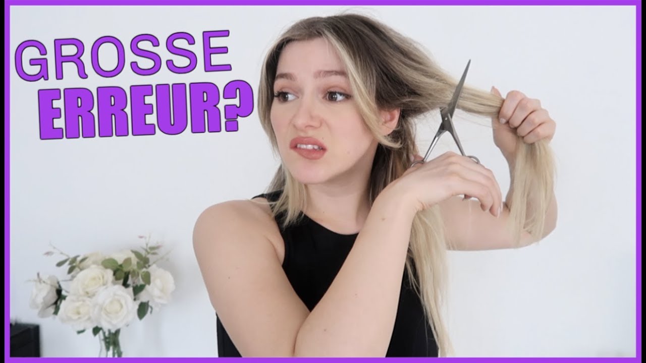 J'AI FAIT UNE CONNERIE? JE ME COUPE LES CHEVEUX SEULE 😅
