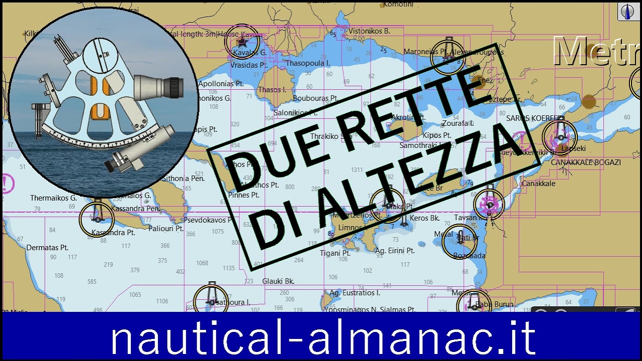 S1-13 Punto nave con due rette di altezza ed interpolazione.