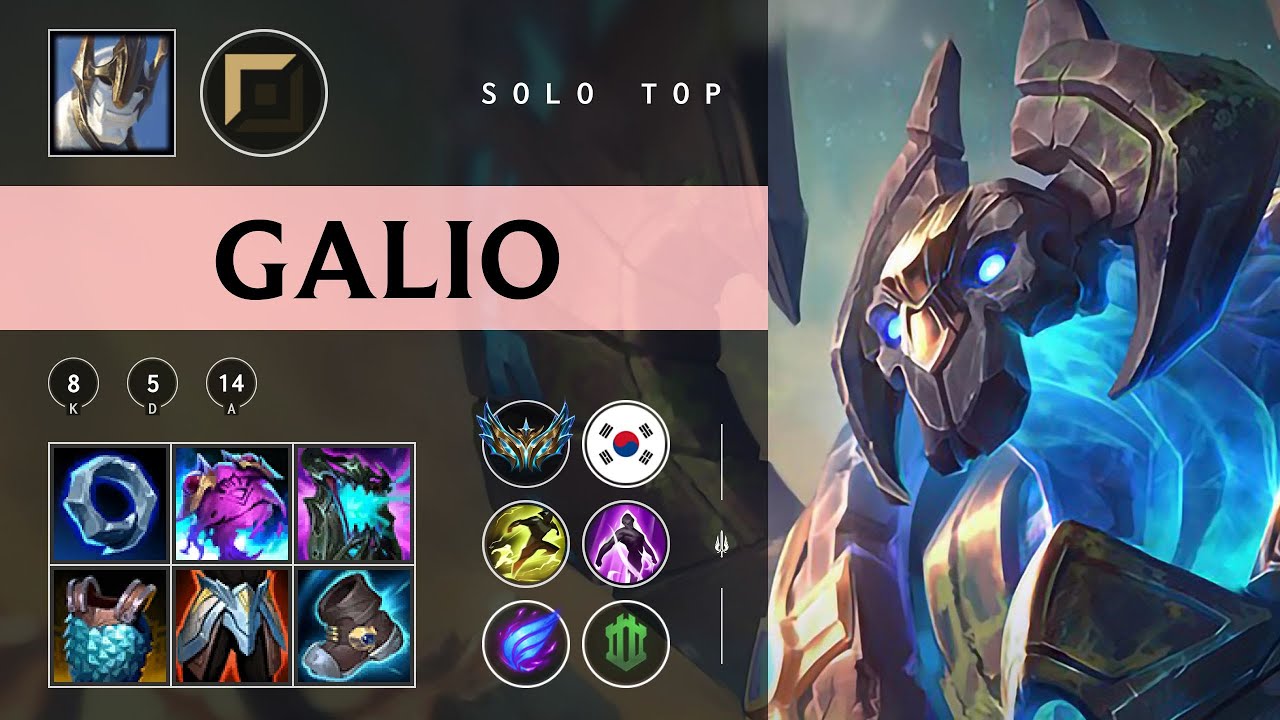 Galio Top vs Ambessa - KR Challenger Patch 25.22