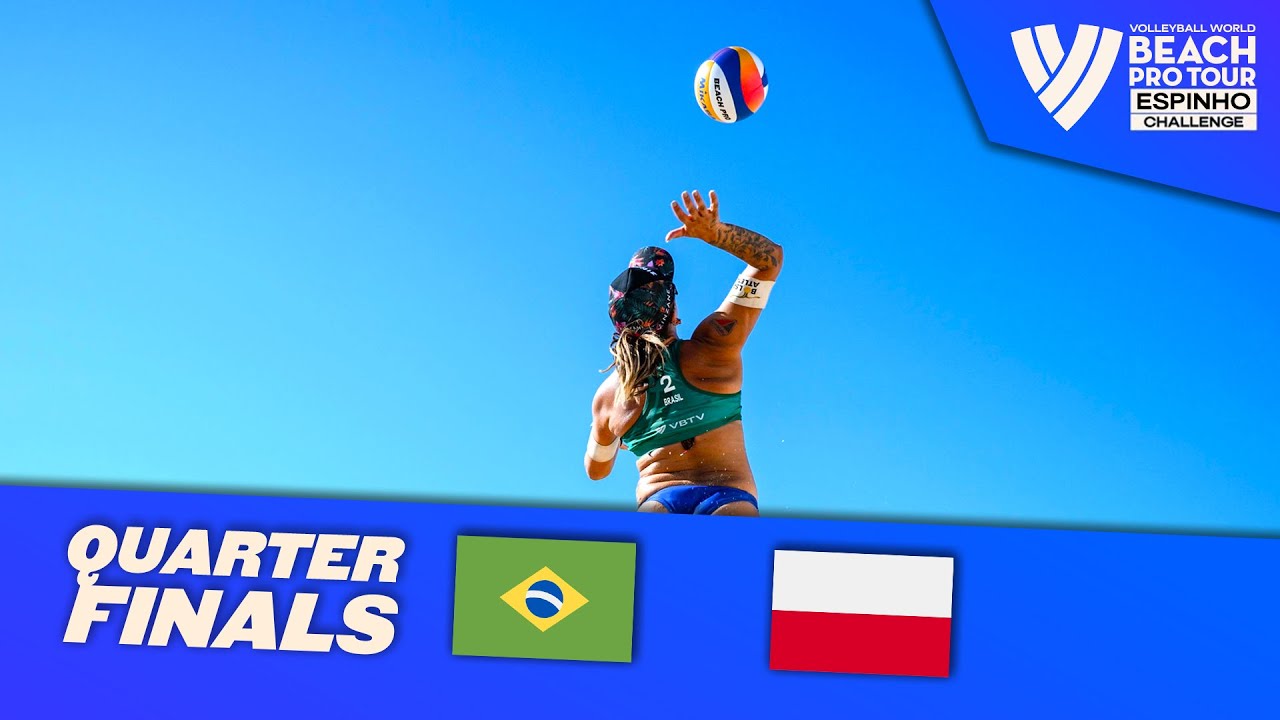 Agatha/Rebecca vs. Gruszczynska/Wachowicz - Quarter Finals Highlights Espinho 2023 #BeachProTour