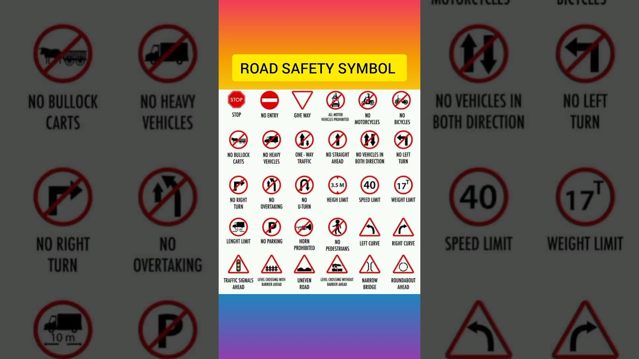 Road safety symbols