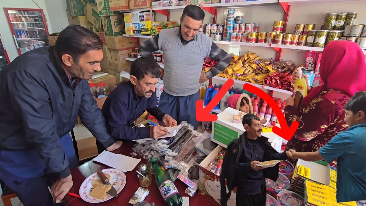 Buying and selling at Akbar's shop in the heart of laughter and joy