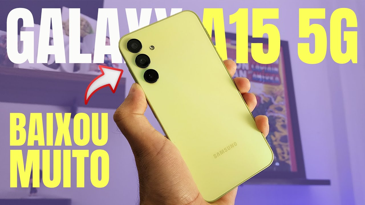 BAIXOU MUITO | Galaxy A15 5G : Unboxing e primeiras impressões | Amoled | NFC | 4 anos de Android