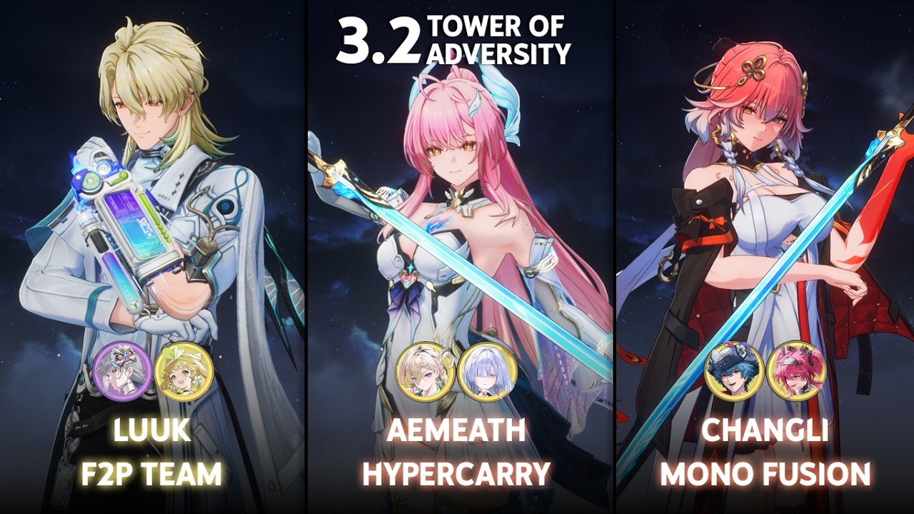NEW ToA 3.2 | S0 Luuk F2P Team / S0 Aemeath Hypercarry / S0 Changli Mono Fusion | Wuthering Waves