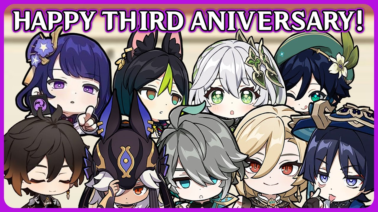Genshin Impact English Voice Actors celebrate the third anniversary