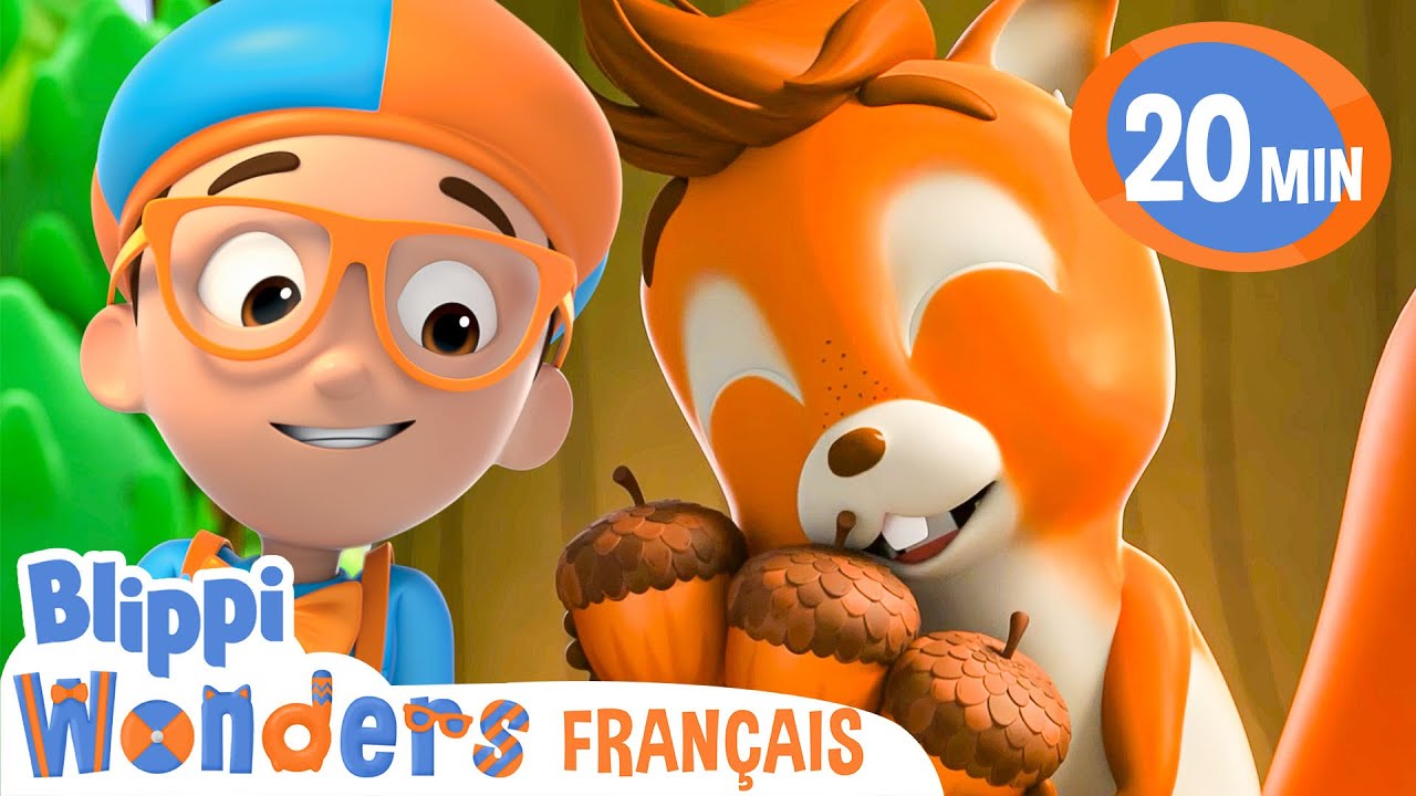 Les écureuils 🔎 Un spectacle animé de Blippi Wonders - Apprendre c'est amusant!