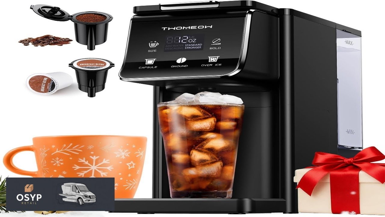 Coffee Maker Hot & Iced With Bold Setting Single Serve Coffee Maker