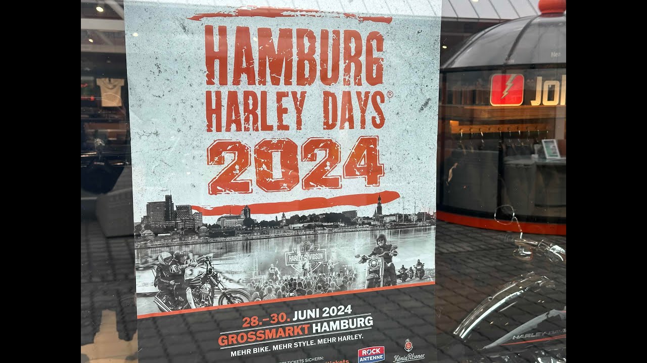 🔴 Live ❗Tag 1 Abends Hamburg Harley Days 2024 Kiez #harley