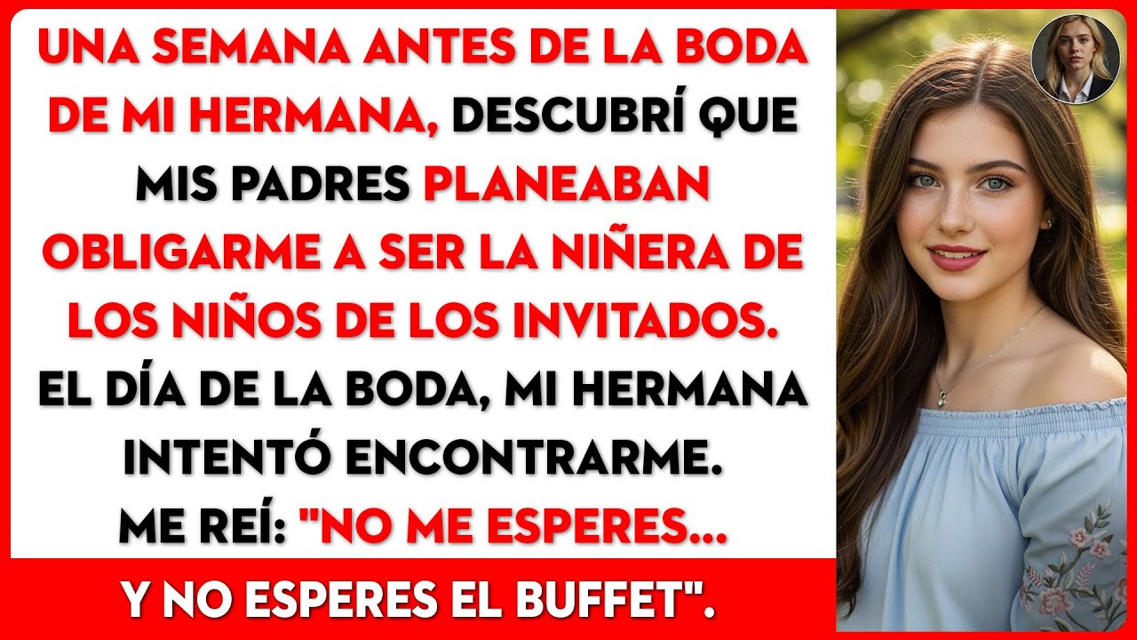 Mis padres querían que cuidara a 12 niños en la boda de mi hermana. Así que...