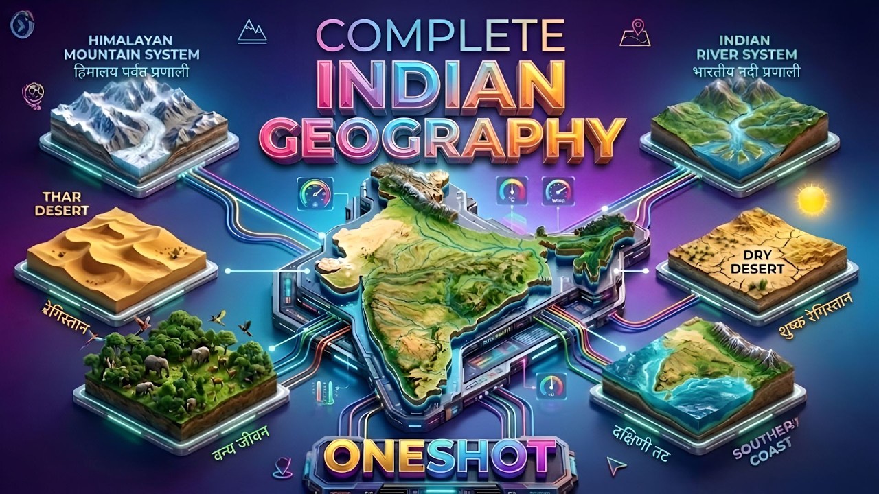 One Shot : Complete Indian Geography |  भारत का भूगोल | आसान भाषा में | Complete revision