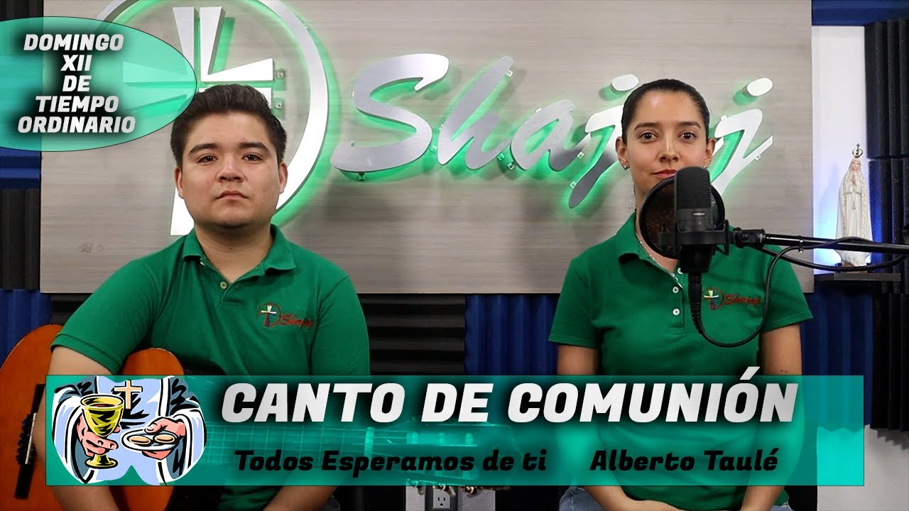 Canto De Comunión Para XII Domingo Ordinario Ciclo A - Todos Esperamos De Ti | Shajaj