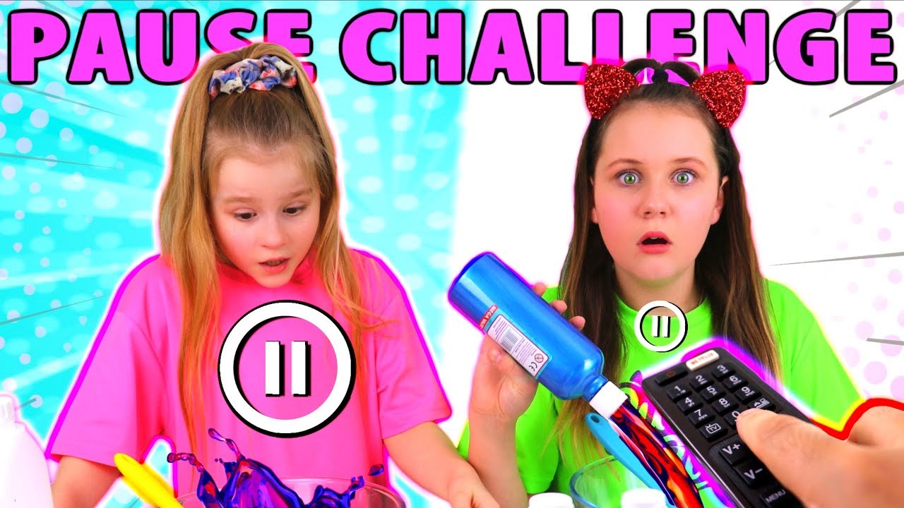 PAUSE CHALLENGE MAKING SLIME GONE WRONG!!