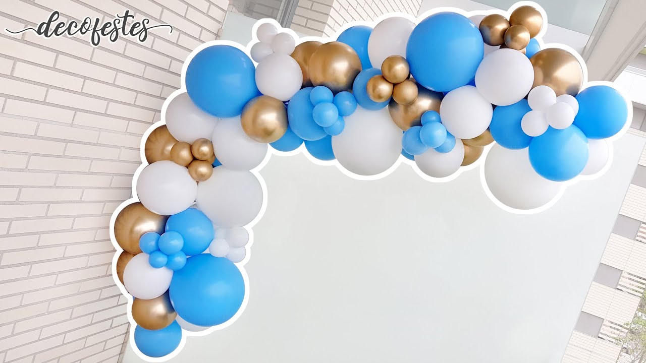 &iquest;C&oacute;mo hacer una guirnalda de globos? Arco org&aacute;nico de globos. Paso a paso.