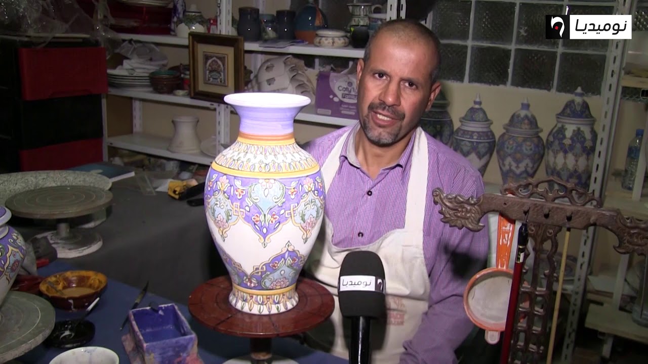 المدية : محمد شنوفي... قصة عشق لا تنتهي مع الخزف الفني