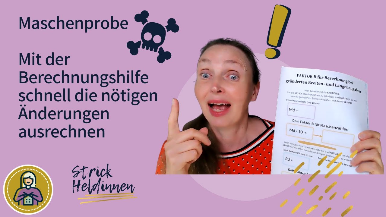 Strick-Plausch: wie du abweichende Maschen- und Reihenzahlen deiner Maschenprobe schnell umrechnest