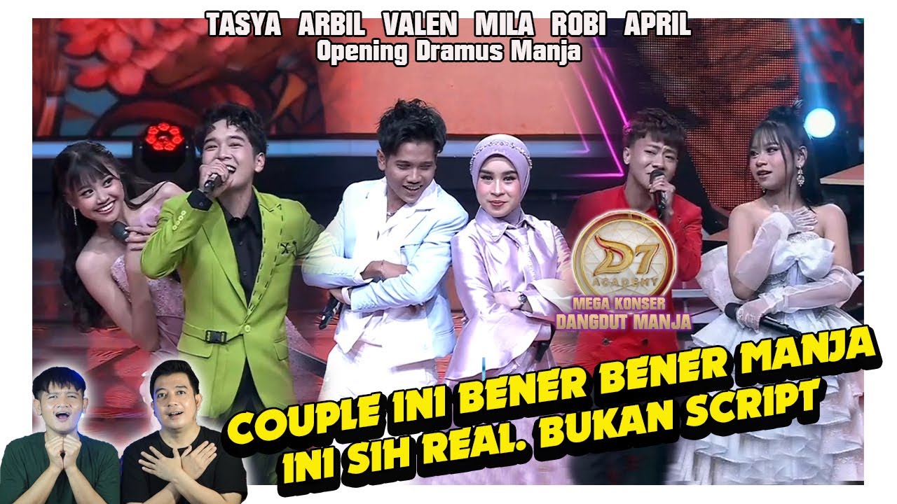 Ini sih real bukan skenario. Drama musikal opening Dangdut manja. Milen, Ropril, Arsya.
