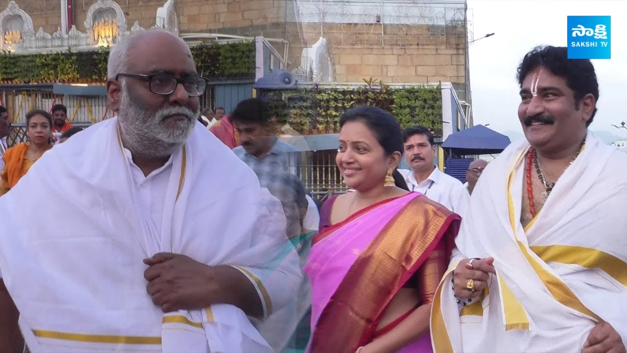 MM Keeravani & Suma Kanakala at Tirumala Temple – Spiritual Moments #ttdtemple #keeravaani #suma