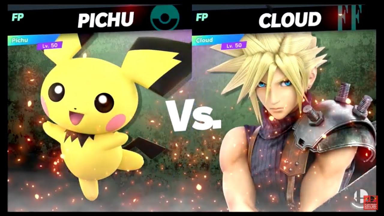 Super Smash Bros Ultimate Amiibo Fights – Pichu vs the World #62 Pichu vs Cloud